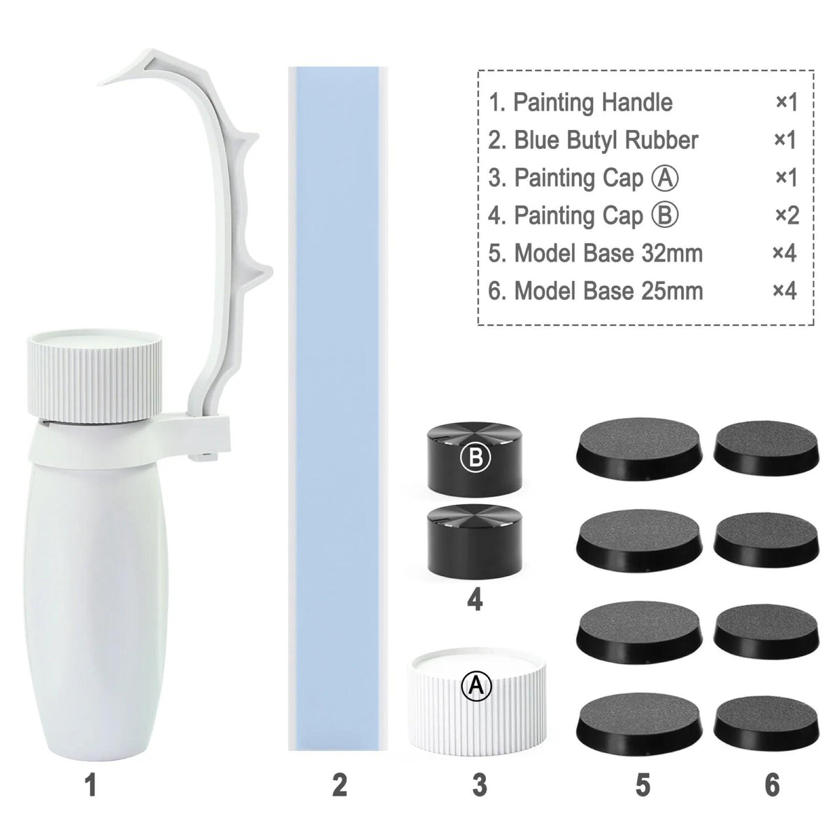 Miniature Painting Handle with Strong Clips: Handheld Model Holder