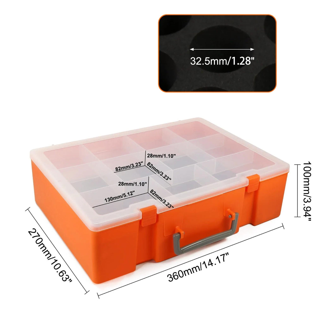 Dual Layer Model Paint Bottle Storage Case Organizer Carrying Suitcase Portable Holder