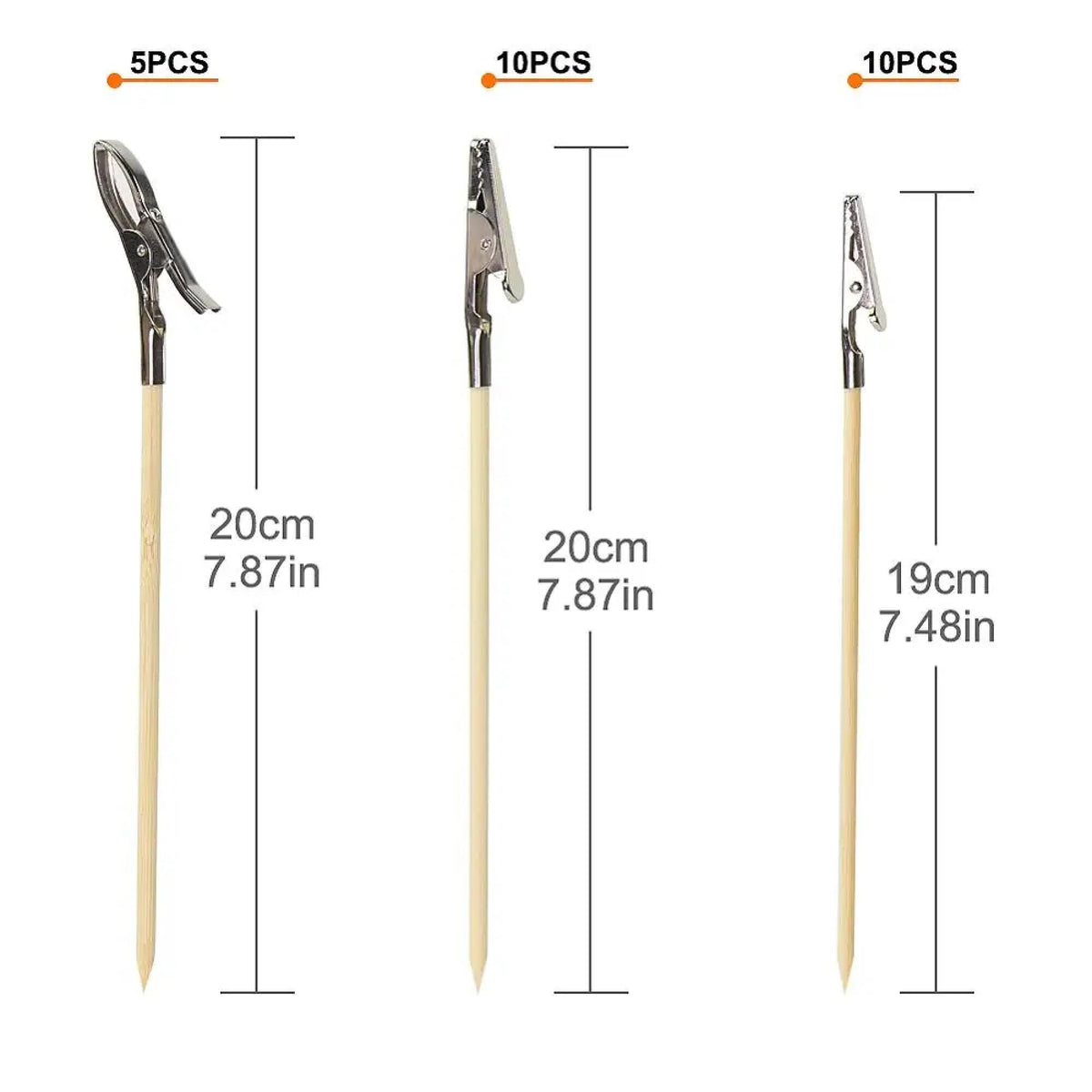 25 Bamboo Alligator Clips Painting Stand Base Model Tool Set