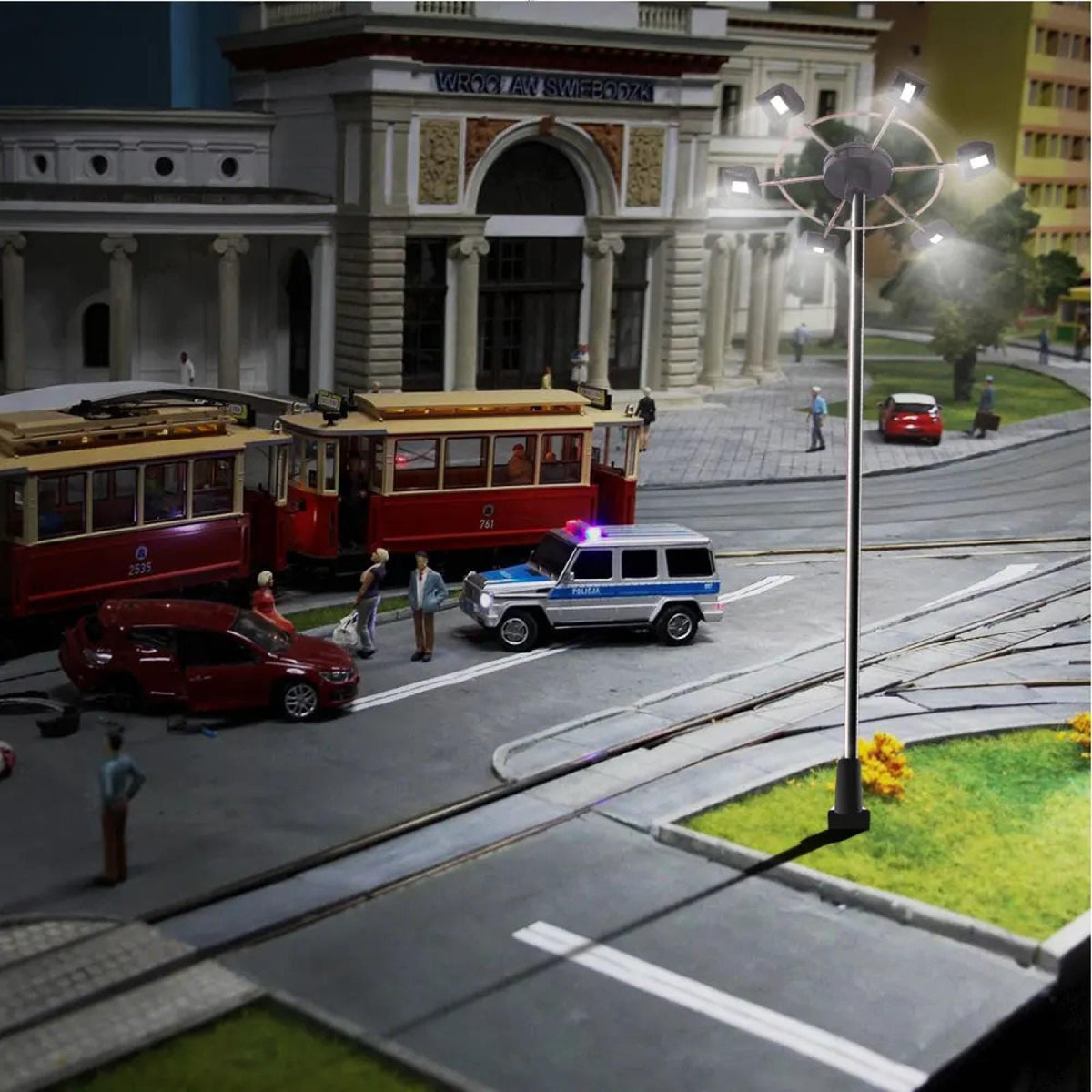 HO & N Scale 3V LED Signal Tower Light for Model Railways, Dioramas, Gardens , Playgrounds