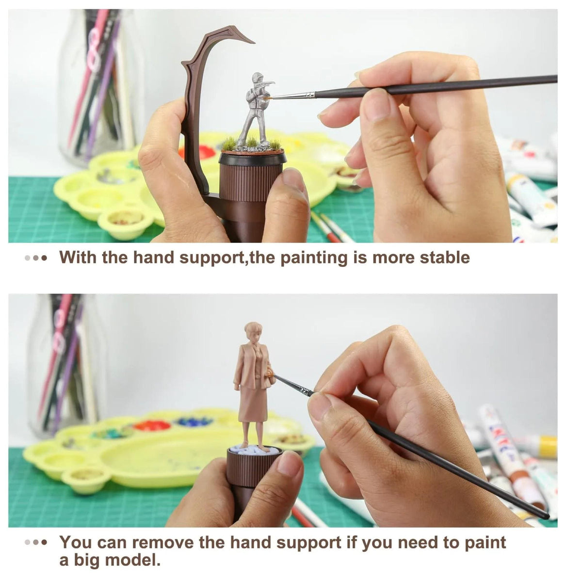 Miniature Painting Handle with Strong Clips: Handheld Model Holder