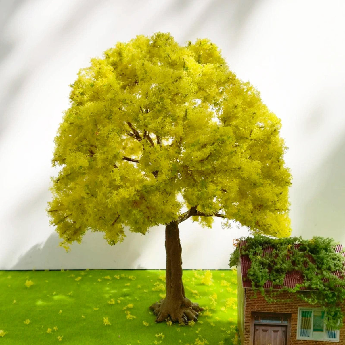 Ginkgo Tree Model: Wire Trunk DIY Dollhouse Miniature Decoration