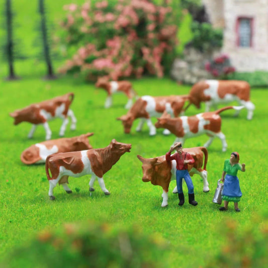 HO Scale Farm Animal Figures – 1:87 for Railway Dioramas & Model Scenery