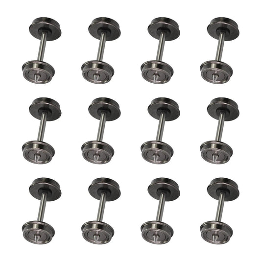 HO Scale 1:87 33" Metal Wheelsets – 12/24 Pack C8725