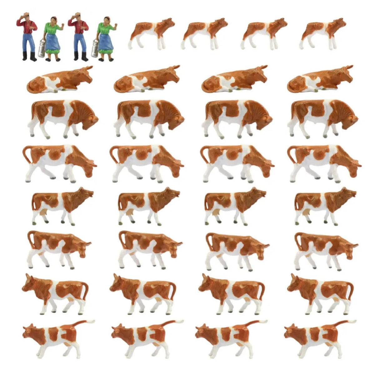 HO Scale Farm Animal Figures – 1:87 for Railway Dioramas & Model Scenery