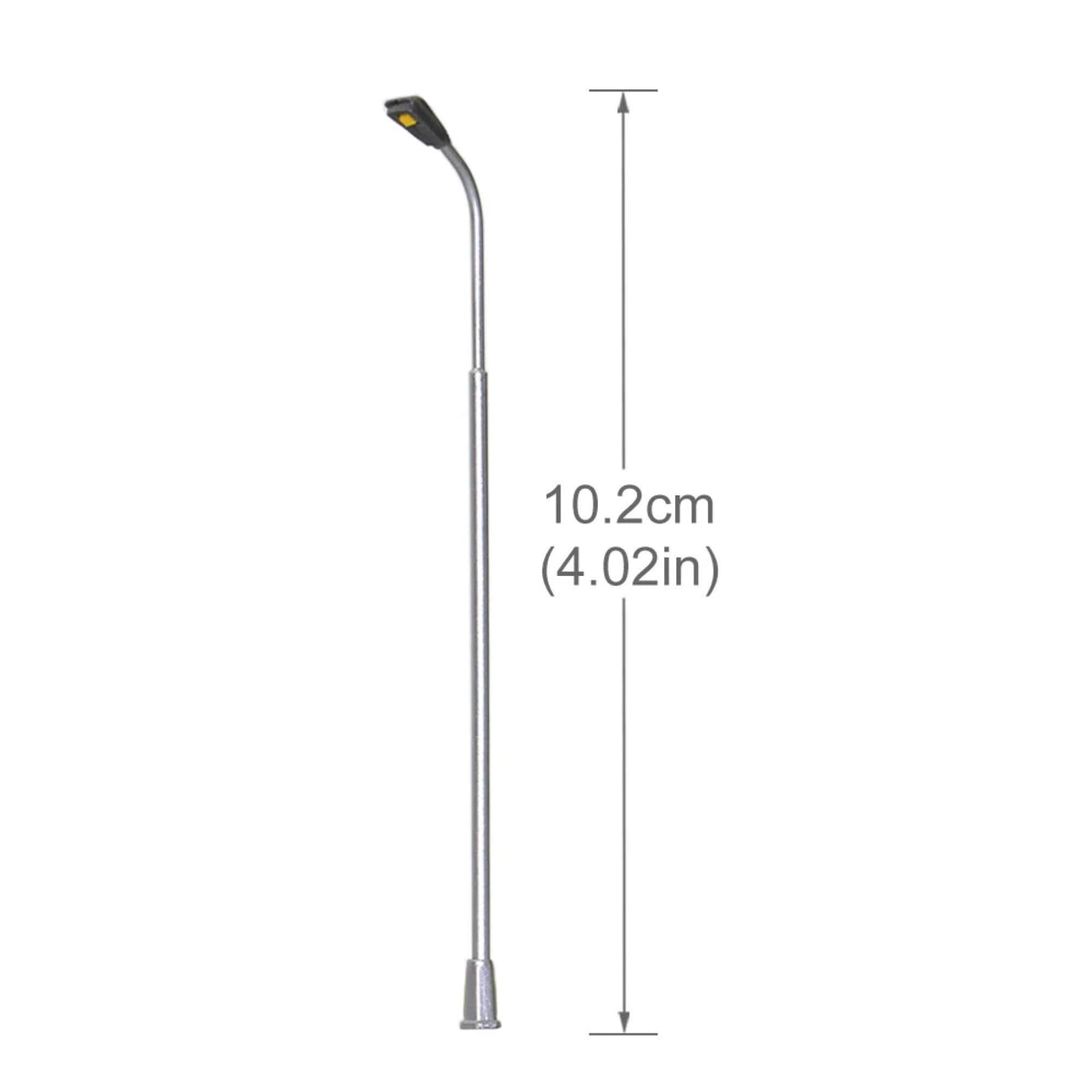 Model Railway Street Lamps: Metal, Warm White LED, Z, N, HO, OO, O Scale