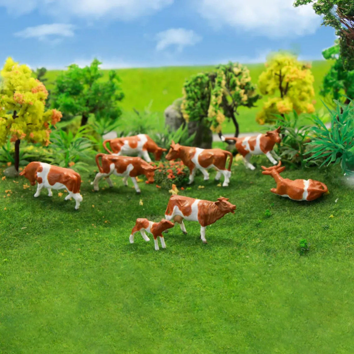 HO Scale Farm Animal Figures – 1:87 for Railway Dioramas & Model Scenery