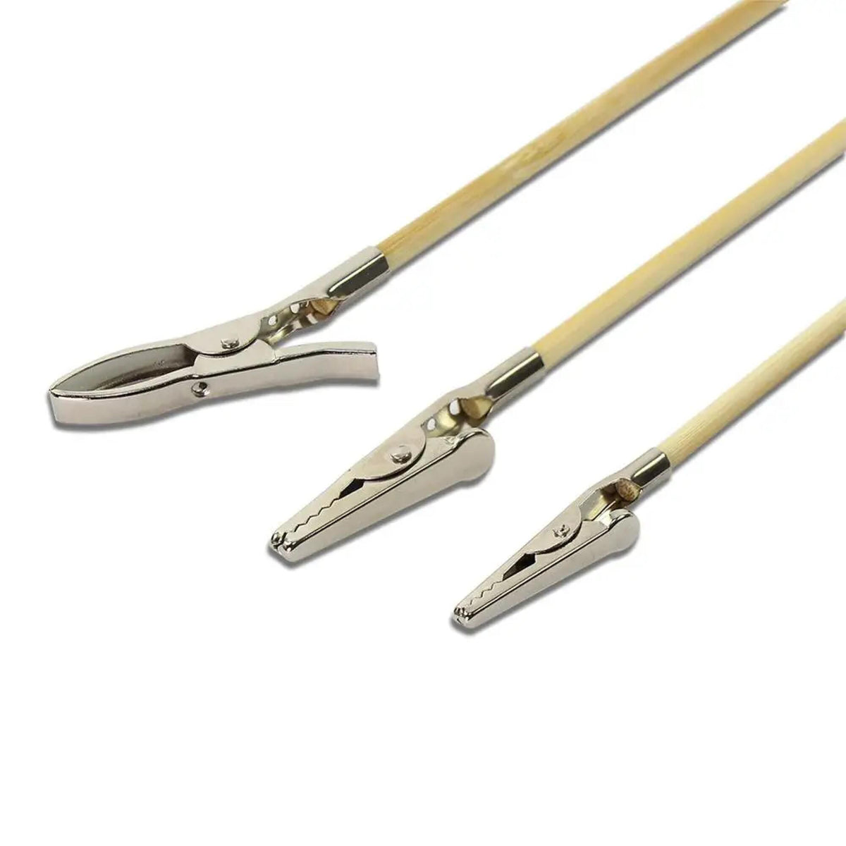25 Bamboo Alligator Clips Painting Stand Base Model Tool Set