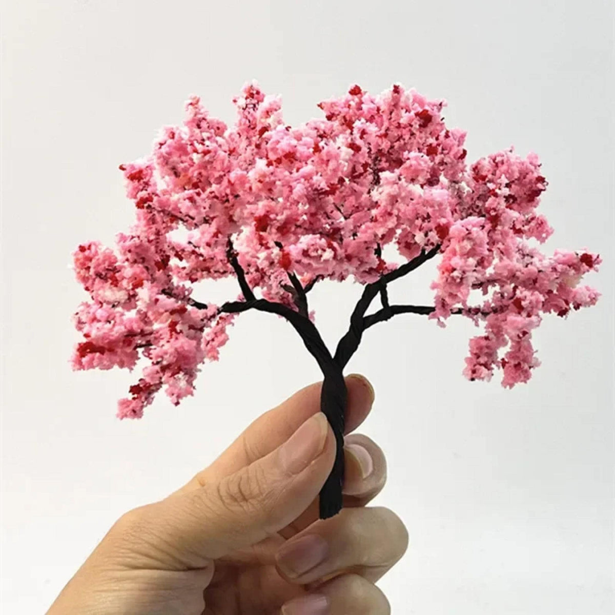 Miniature Cherry Blossom Tree: Wire Sakura Model for Diorama, Dollhouse