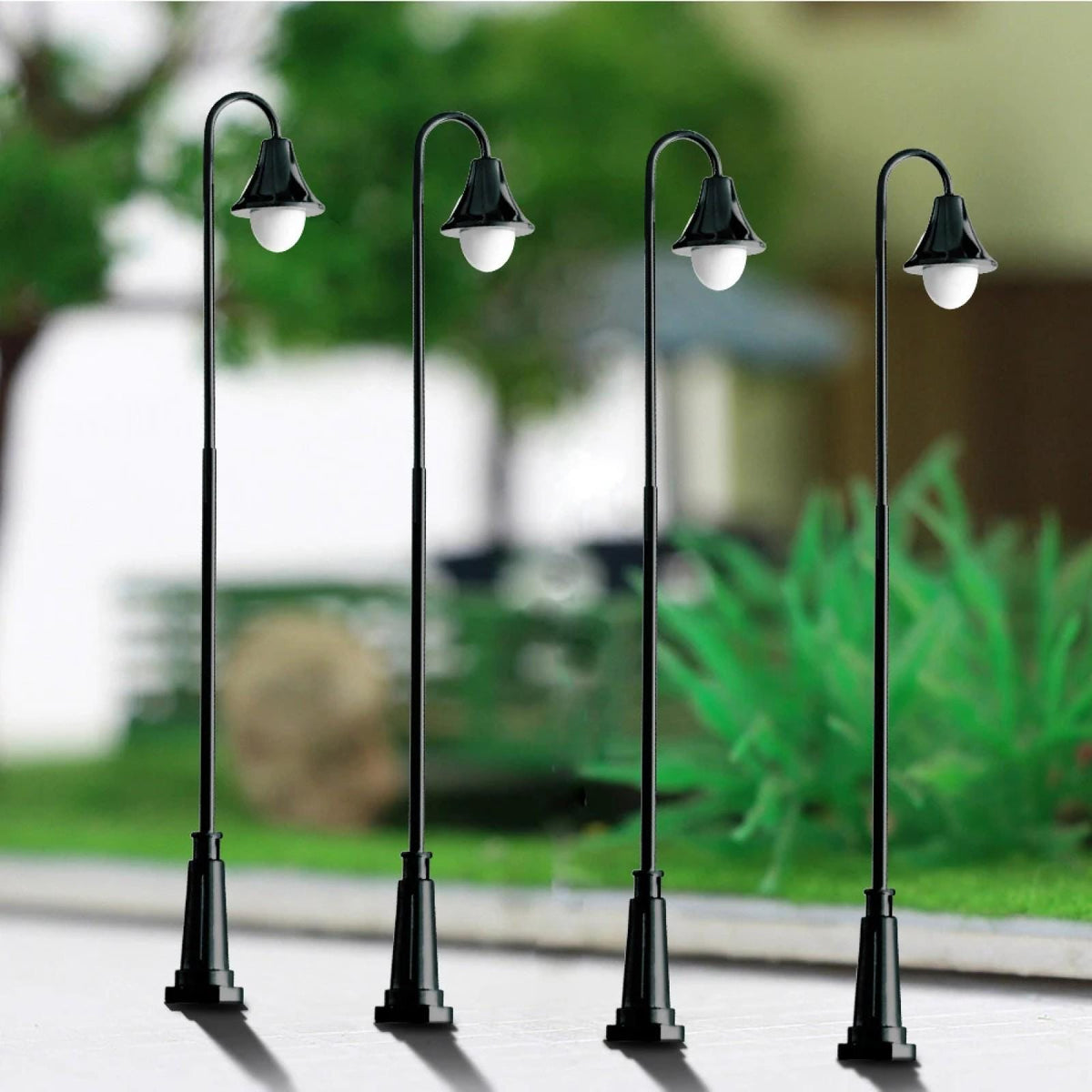 3pcs Miniature Garden LED Lamps – 12V Model Lights for Train Layout Diorama Scenery