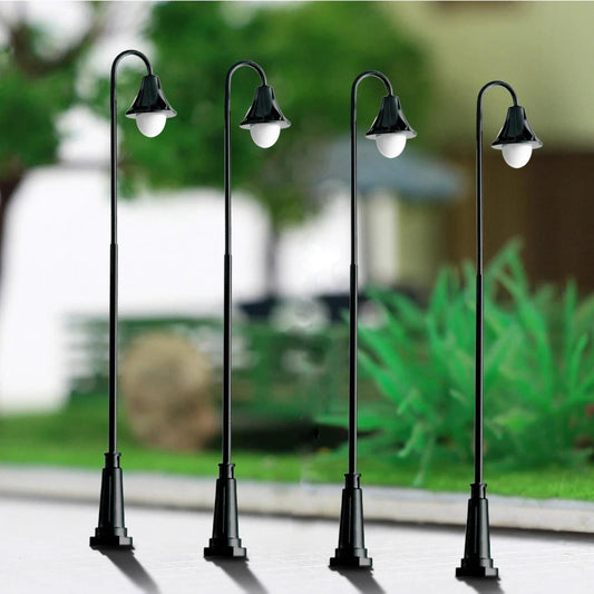 3pcs Miniature Garden LED Lamps – 12V Model Lights for Train Layout Diorama Scenery