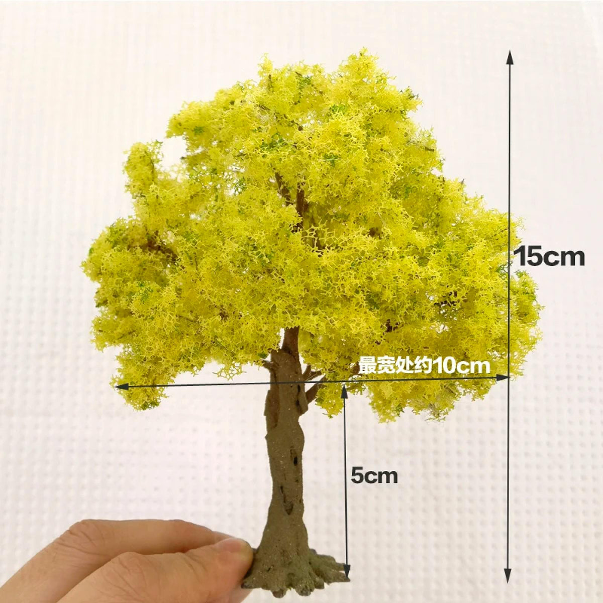 Ginkgo Tree Model: Wire Trunk DIY Dollhouse Miniature Decoration