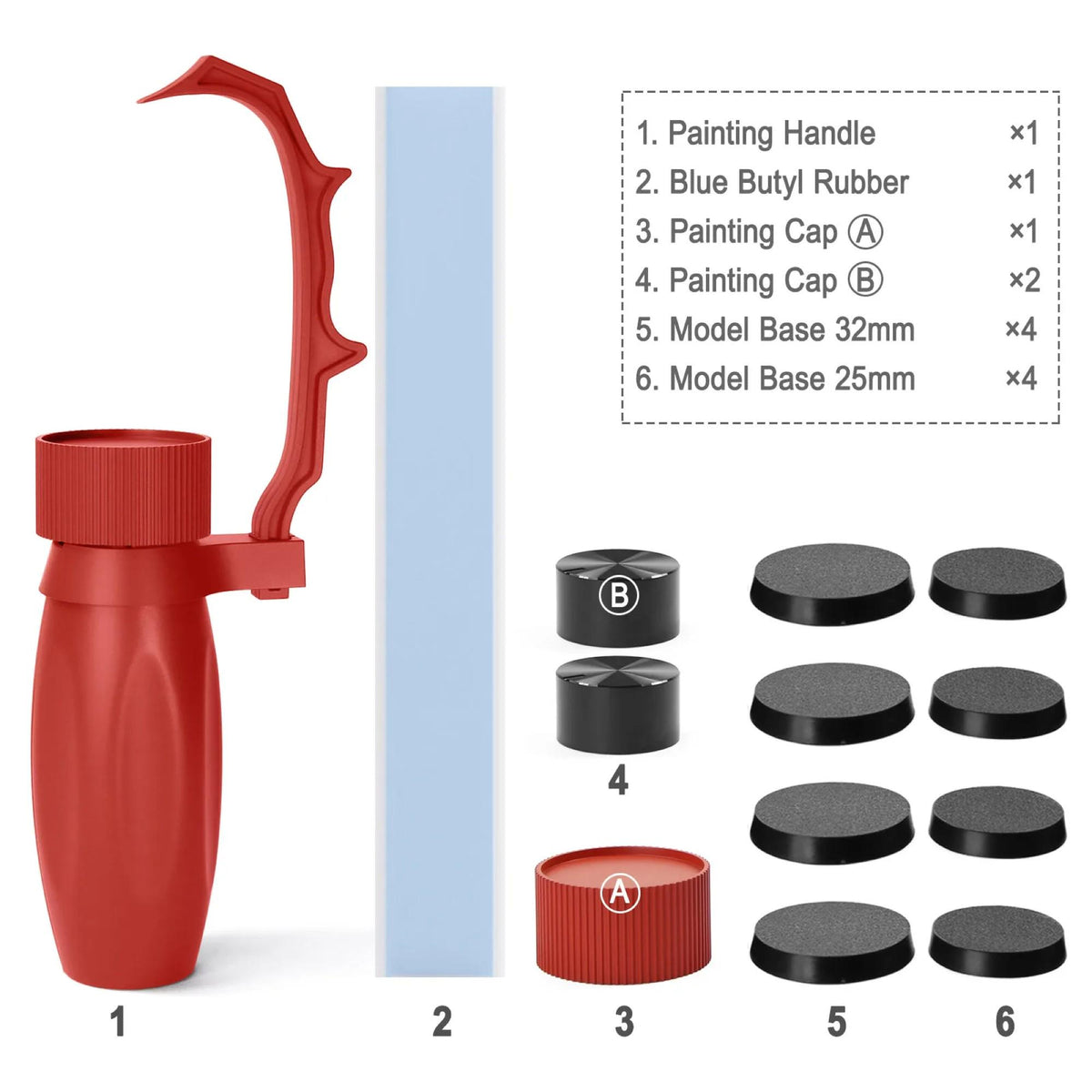 Miniature Painting Handle with Strong Clips: Handheld Model Holder