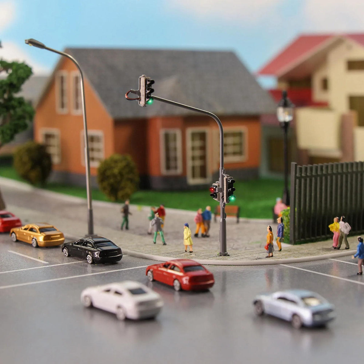 50pcs N Scale 1:160 Mini Model Cars Train Layout Plastic Vehicles Set